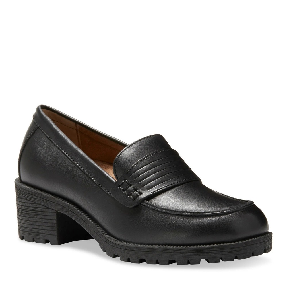 Eastland Newbury Beefroll Penny Loafers Sz 9M Black Leather Slip-On Shoe 3934-01